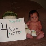 Mason’s 4 Week Pictures