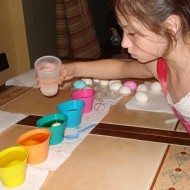First We Colored the Eggs