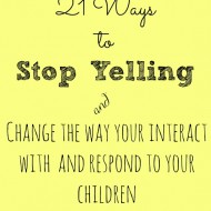 21 Ways to Stop Yelling