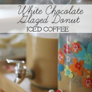 White Chocolate Glazed Donut Iced Coffee #Recipe #DunkinAtHome