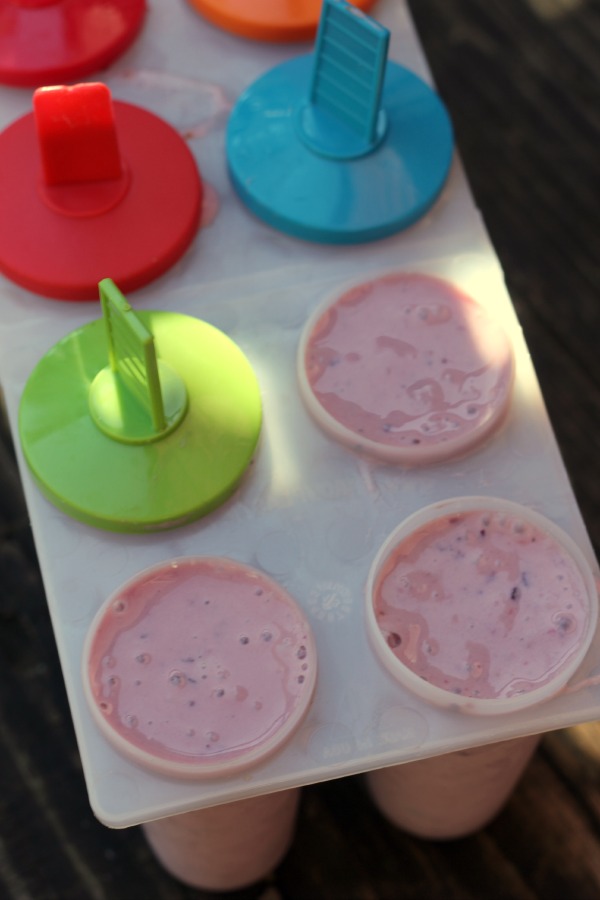 Pour into popsicle molds