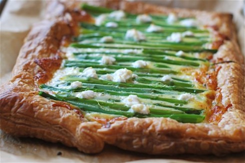 asparagus and goat cheese tart