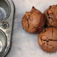 Chocolate Peanut Butter Blender Muffins