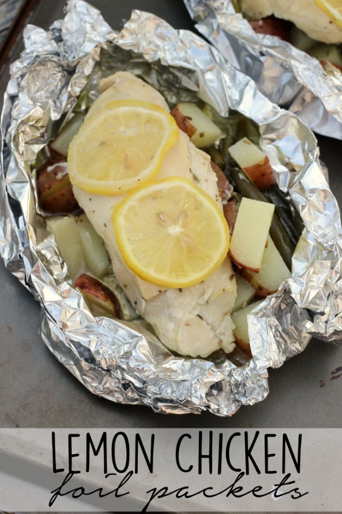 Lemon Chicken Campfire Foil Packets