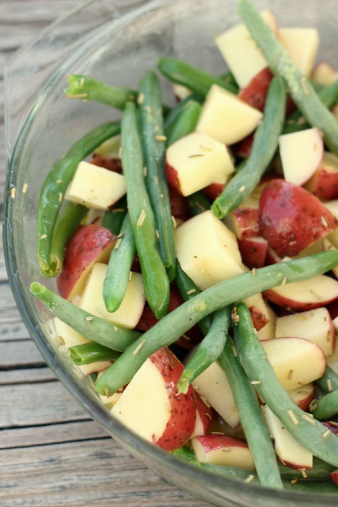 Potatoes and green beans