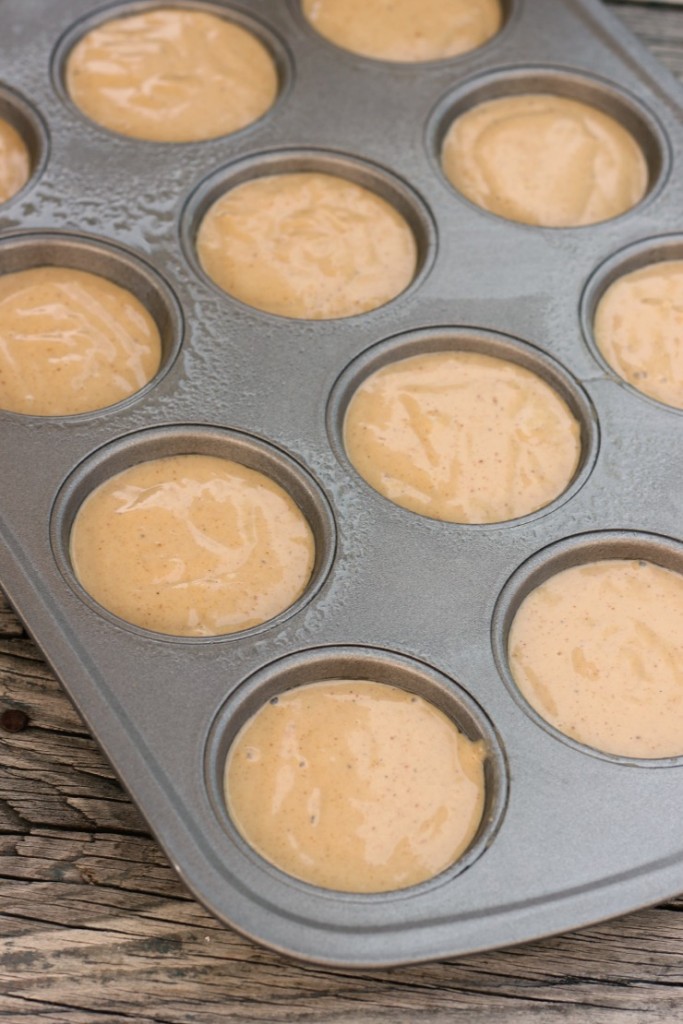 batter in muffin tins